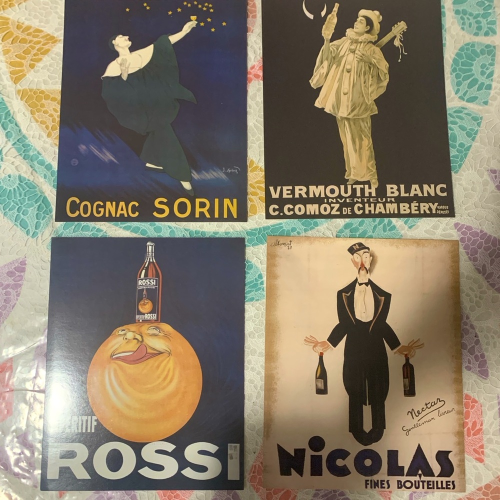 Vintage style French prints